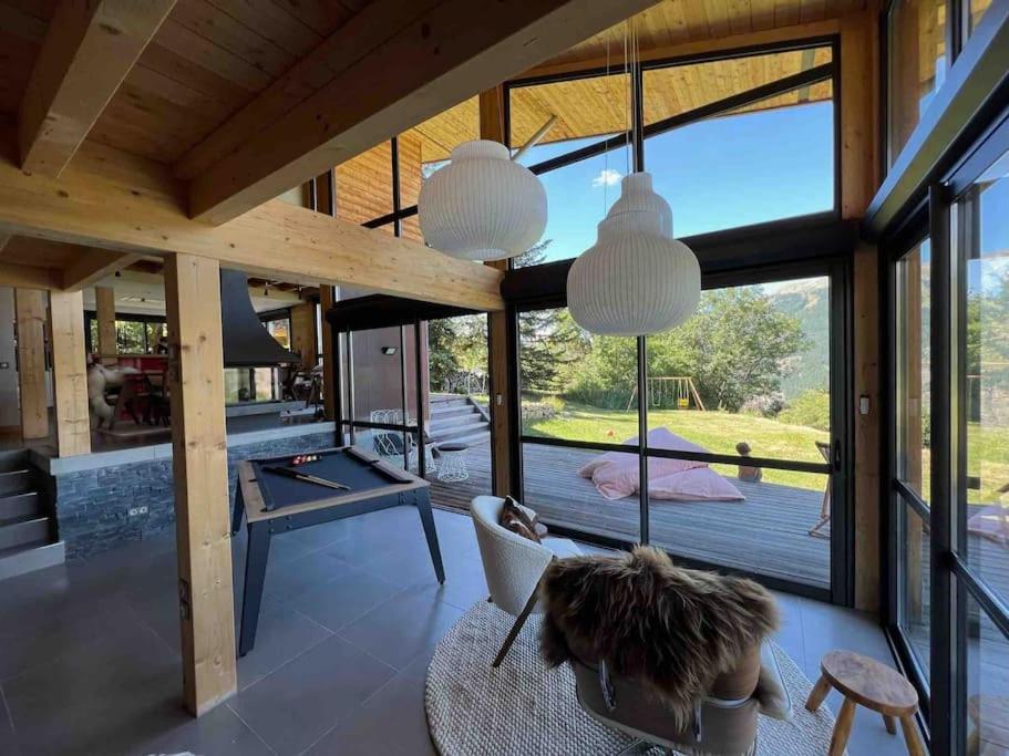 Chalet D'Architecte Avec Vue Panoramique Аллос Екстер'єр фото
